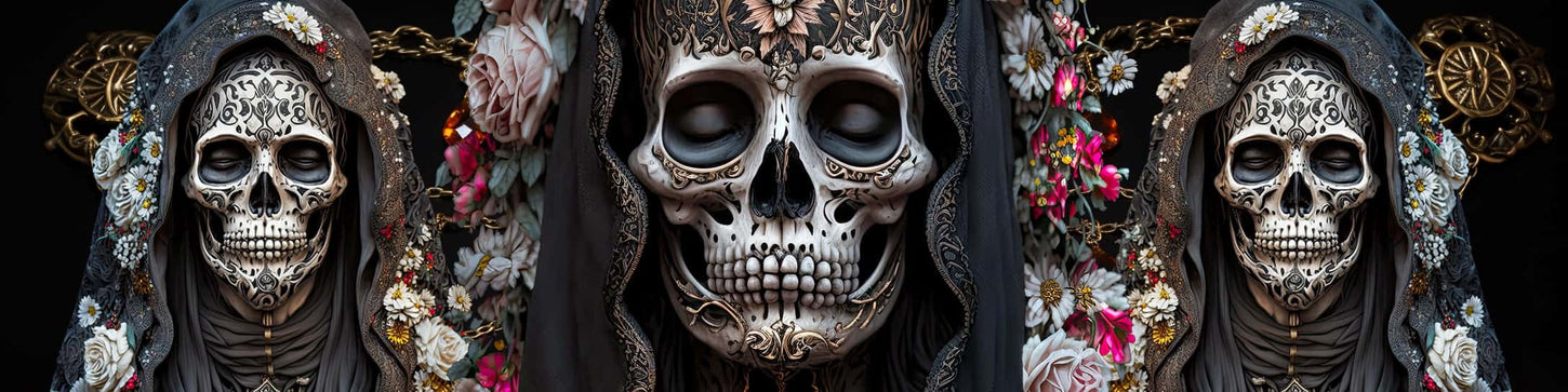 Santa Muerte Negra Banner